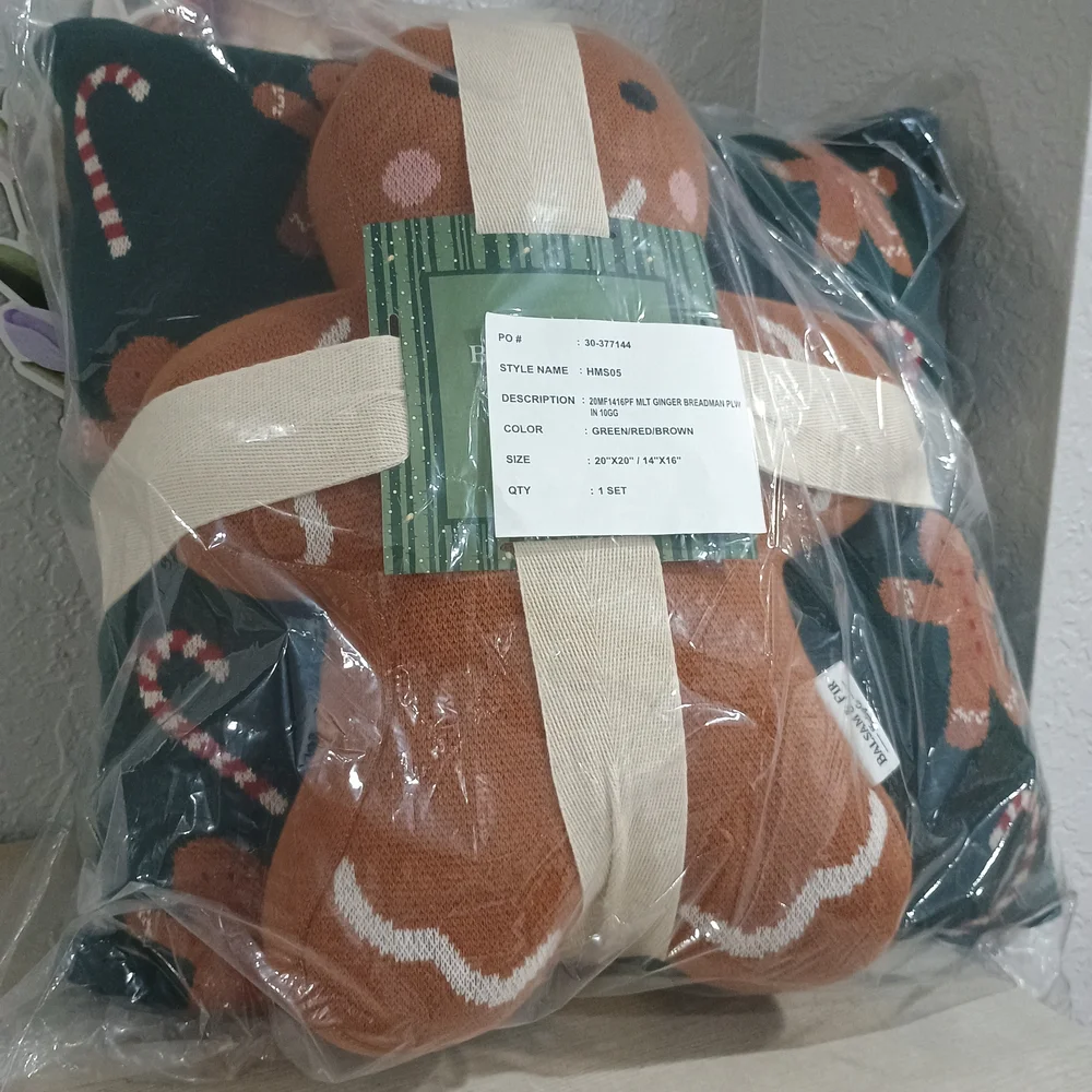 Gingerbread Pillow and Plush Set
